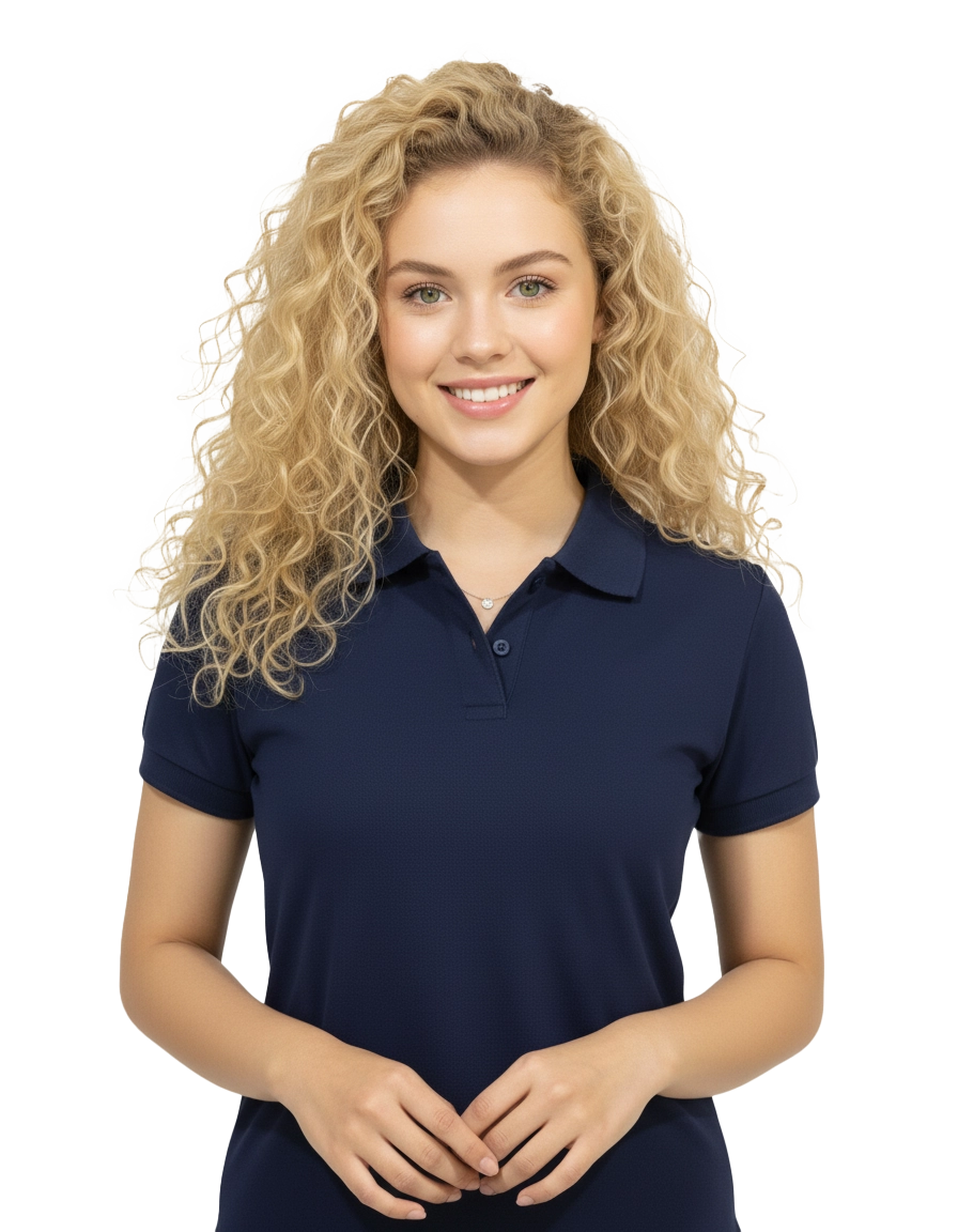 Camisa Gola Polo Azul Marinho